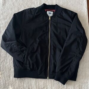 Black Bomber Jacket. Size Large.